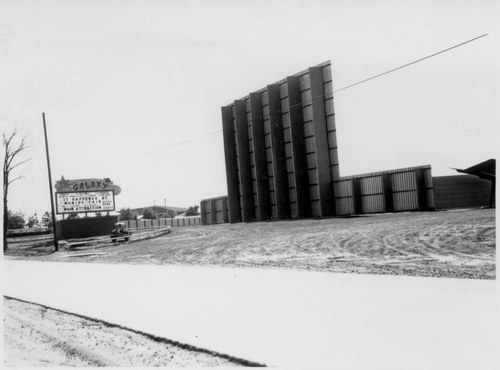 Galaxy Drive-In Theatre - Screen And Marquee - Photo From Scott Biggs